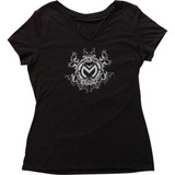 MOOSE RACING 30314025 Moose Racing Women'S Filigree T-Shirt - Black - Medium 3031-4025
