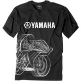 FACTORY EFFEX 1688282 Factory Effex Yamaha R1 T-Shirt - Black - Large 16-88282