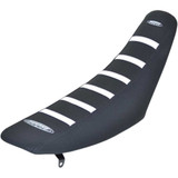 SDG 95938WK Sdg 6-Ribbed Seat Cover - White Ribs/Black Top/Black Sides 95938Wk