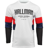 THOR 2910-6612 Thor Hallman Differ Draft Jersey - White/Red/Navy - 3Xl