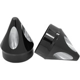 Avon Grips Front Axle Nut Cover - Black - Spike - 1" Axl-Spk-Ano