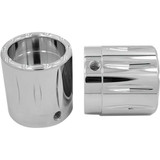 AVON GRIPS AXLRIVCH Avon Grips Front Axle Nut Cover - Chrome - Rival - 1" Axl-Riv-Ch