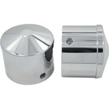 AVON GRIPS AXLAIRCH Avon Grips Front Axle Nut Cover - Chrome - Air Cushion - 1" Axl-Air-Ch