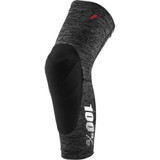 100% 7000300007 100% Teratec Knee Guards - Gray/Black - Large 70003-00007
