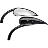 ARLEN NESS 13401 Arlen Ness Mirror - Micro - Rad 2 - Side View - Teardrop - Black - Right 13-401