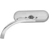 ARLEN NESS 13406 Arlen Ness Mirror - Micro - Mini - Side View - Oval - Chrome - Left 13-406
