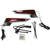 Ciro Filler Panel Light - Red Lens - Red Leds - Chrome 40044