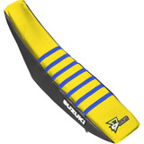 D'COR VISUALS 3040454 D'Cor Visuals Seat Cover - Black/Yellow/Blue - Rmz250/450 '04-'18 30-40-454