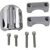 DAKOTA DIGITAL BKT5001 Dakota Digital Chrome Clamp Mount - For 1" T-Bar/Riser Handlebar Bkt-5001