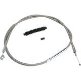 Barnett High-Efficiency Stainless Steel Clutch Cable For Harley-Davidson - +6" 102-30-10005-06