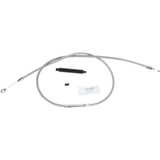 Barnett High-Efficiency Stainless Steel Clutch Cable For Harley-Davidson - +6" 102-30-10032-06