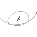 Barnett High-Efficiency Stainless Steel Clutch Cable For Harley-Davidson - +12" 102-30-10046-12