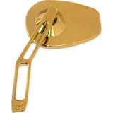 PRO-ONE PERF.MFG. 102100TIN Pro-One Perf.Mfg. Mirror - Micro W/V2 Cut-Out Stem - Oval - Gold - Left 102100Tin