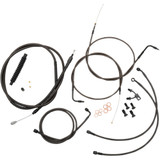 La Choppers Handlebar Cable/Brake Line Kit - 15" - 17" Ape Hanger Handlebars - Midnight La-8150Kt-16M La Choppers Handlebar Cable/Brake Line Kit - 15" - 17" Ape Hanger Handlebars - Midnight La-8150Kt-16M