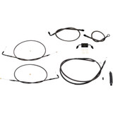 LA CHOPPERS LA8321KT08M La Choppers Handlebar Cable/Brake Line Kit - Mini Ape Hanger Handlebars - Midnight La-8321Kt-08M