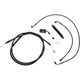 LA CHOPPERS LA8152KT13M La Choppers Handlebar Cable/Brake Line Kit - 12" - 14" Ape Hanger Handlebars - Midnight La-8152Kt-13M