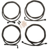 La Choppers Handlebar Cable/Brake Line Kit - 18" - 20" Ape Hanger Handlebars - Midnight La-8054Kt-19M La Choppers Handlebar Cable/Brake Line Kit - 18" - 20" Ape Hanger Handlebars - Midnight La-8054Kt-19M