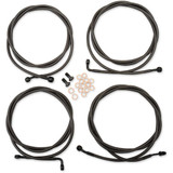 LA CHOPPERS LA8054KT19M La Choppers Handlebar Cable/Brake Line Kit - 18" - 20" Ape Hanger Handlebars - Midnight La-8054Kt-19M