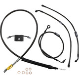 La Choppers Handlebar Cable/Brake Line Kit - Quick Connect - 12" - 14" Ape Hanger Handlebars - Midnight La-8157Kt-13M La Choppers Handlebar Cable/Brake Line Kit - Quick Connect - 12" - 14" Ape Hanger Handlebars - Midnight La-8157Kt-13M