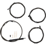 LA CHOPPERS LA8056KT16M La Choppers Handlebar Cable/Brake Line Kit - 15" - 17" Ape Hanger Handlebars - Midnight La-8056Kt-16M