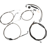 LA CHOPPERS LA8006KT19M La Choppers Handlebar Cable/Brake Line Kit - 18" - 20" Ape Hanger Handlebars - Midnight La-8006Kt-19M