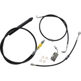 LA CHOPPERS LA8155KT19B La Choppers Handlebar Cable/Brake Line Kit - 18" - 20" Ape Hanger Handlebars - Black Vinyl La-8155Kt-19B