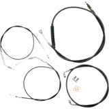 LA CHOPPERS LA8300KT13B La Choppers Handlebar Cable/Brake Line Kit - 12" - 14" Ape Hanger Handlebars - Black Vinyl La-8300Kt-13B