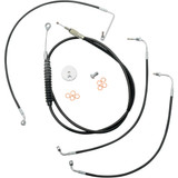 La Choppers Handlebar Cable/Brake Line Kit - 15" - 17" Ape Hanger Handlebars - Black Vinyl La-8010Kt-16B La Choppers Handlebar Cable/Brake Line Kit - 15" - 17" Ape Hanger Handlebars - Black Vinyl La-8010Kt-16B