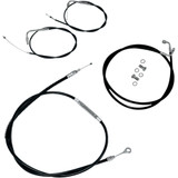 La Choppers Handlebar Cable/Brake Line Kit - 15" - 17" Ape Hanger Handlebars - Black Vinyl La-8100Kt-16B La Choppers Handlebar Cable/Brake Line Kit - 15" - 17" Ape Hanger Handlebars - Black Vinyl La-8100Kt-16B