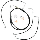 LA CHOPPERS LA8010KT13B La Choppers Handlebar Cable/Brake Line Kit - 12" - 14" Ape Hanger Handlebars - Black Vinyl La-8010Kt-13B