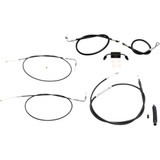 La Choppers Handlebar Cable/Brake Line Kit - Mini Ape Hanger Handlebars - Black Vinyl La-8321Kt-08B La Choppers Handlebar Cable/Brake Line Kit - Mini Ape Hanger Handlebars - Black Vinyl La-8321Kt-08B