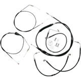 La Choppers Handlebar Cable/Brake Line Kit - Mini Ape Hanger Handlebars - Black Vinyl La-8006Kt-08B