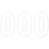 FACTORY EFFEX 030200 Factory Effex Mini Pro Number 0 - White - 5" 03-0200