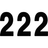 FACTORY EFFEX 042572 Factory Effex Mini Pro Number 2 - Black - 4" 04-2572