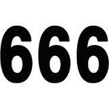 FACTORY EFFEX 042576 Factory Effex Mini Pro Number 6 - Black - 4" 04-2576