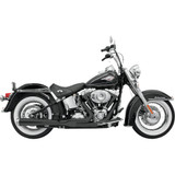 Bassani Xhaust 2:1 Exhaust - Black - Long - Softail 12121J Bassani Xhaust 2:1 Exhaust - Black - Long - Softail 12121J