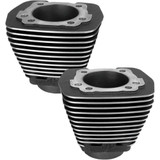 S&S CYCLE 917710 S&S Cycle Cylinder - Evolution Big Twin - Wrinkle Black - Highlighted Fins 91-7710