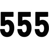 FACTORY EFFEX 024365 Factory Effex Pro Number 5 - Black - 8" 02-4365