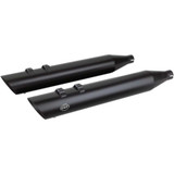 S&S CYCLE 5500696 S&S Cycle Slash Cut Mufflers - Black 550-0696