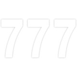 FACTORY EFFEX 024377 Factory Effex Pro Number 7 - White - 8" 02-4377