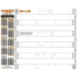 WOODY'S 286TTEMP2 Woody'S Studding Template - Track - 120"/129"/137"/146"/154" - 2.86" Pitch 286T-Temp-2