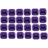 Stud Boy Single Backer Plates - Purple - 24 Pack 2513-P1-Pur