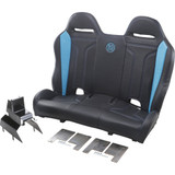 Performance Bench Seat - Double T - Black/Titanium Blue - Maverick X3 '16-'20 Pebetbdtc