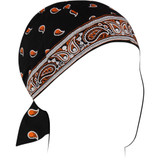 Zan Headgear Flydanna - Classic Bandana - Orange/Black Z197