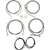 LA CHOPPERS LA8054KT316 La Choppers Cable Kit - 15" - 17" Handlebars - Stainless La-8054Kt3-16