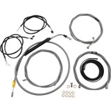 LA CHOPPERS LA8056KT316 La Choppers Cable Kit - 15" - 17" Handlebars - Abs - Stainless La-8056Kt3-16