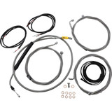 La Choppers Cable Kit - 18" - 20" Handlebars - Abs - Stainless La-8056Kt3-19