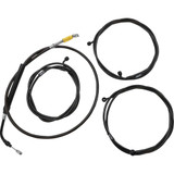 LA CHOPPERS LA8056KT319M La Choppers Cable Kit - 18" - 20" Handlebars - Abs - Midnight La-8056Kt3-19M