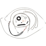 La Choppers Handlebar Cable/Brake Line Kit - Complete - 15" - 17" Handlebars - Stainless La-8123Kt2-16