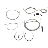 LA CHOPPERS LA8321KT216 La Choppers Handlebar Cable/Brake Line Kit - Complete - 15" - 17" Handlebars - Stainless La-8321Kt2-16